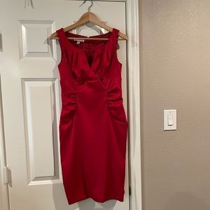 London Times red dress, size 4 great condition